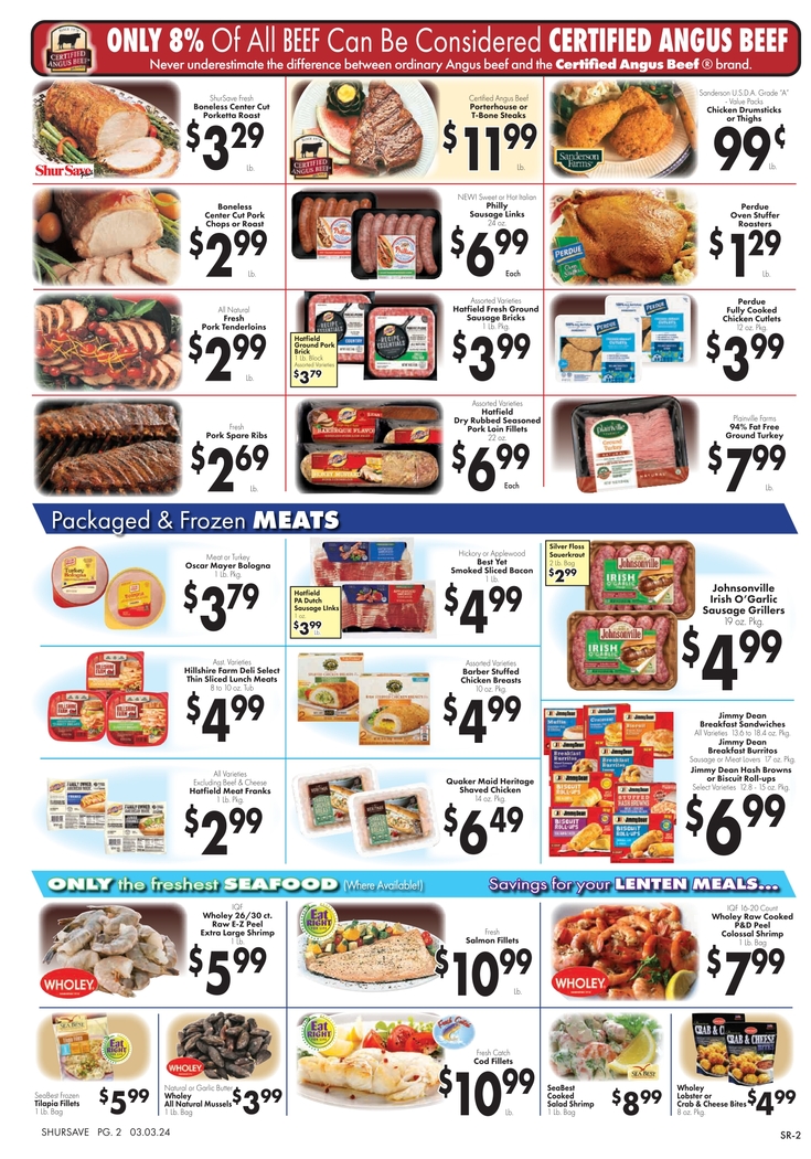 Print Weekly Specials | ShurSave Markets | Carone's Market - 400 Front ...